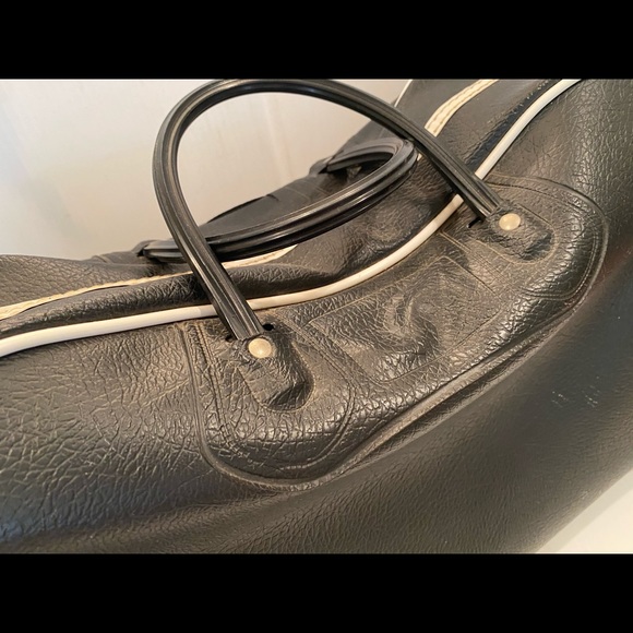 Vintage Faux Leather Black Carry On Zip Up - Picture 6 of 6